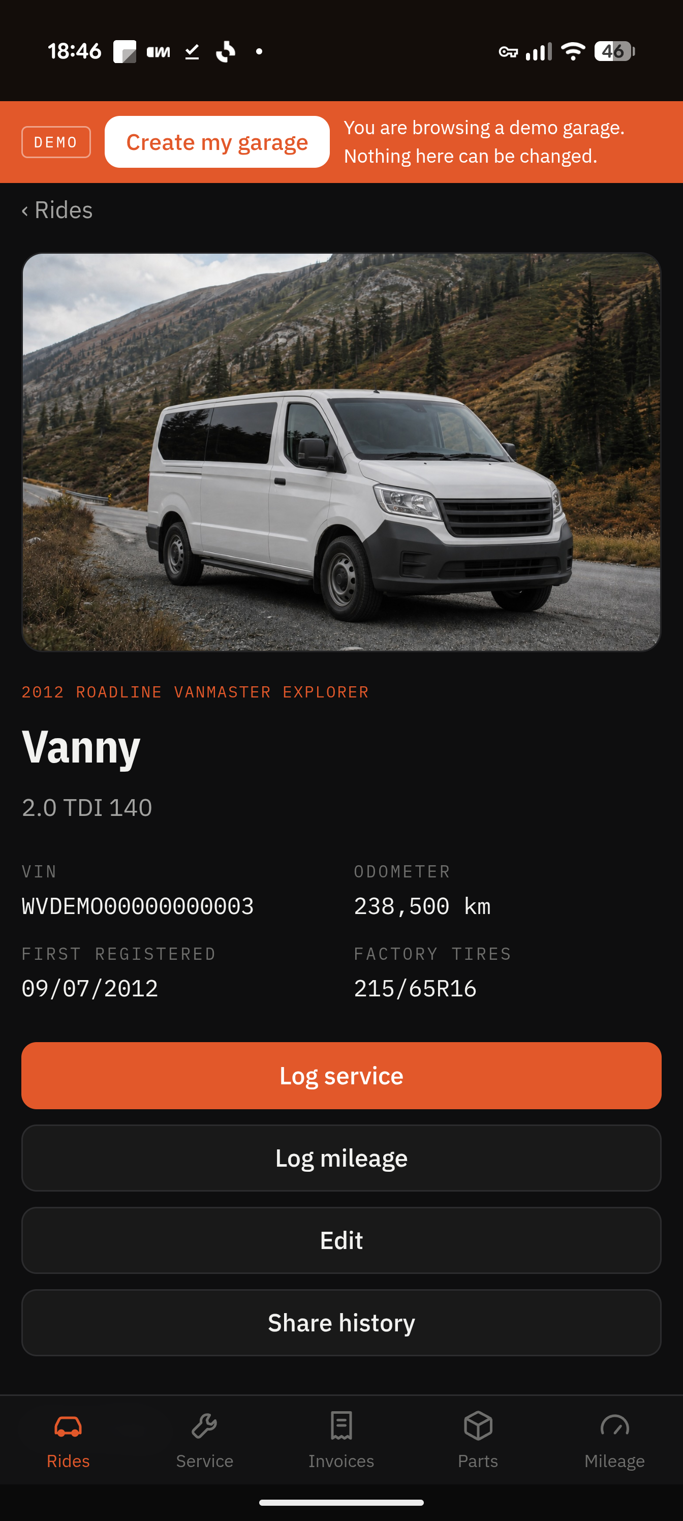 CareMyRide on a phone